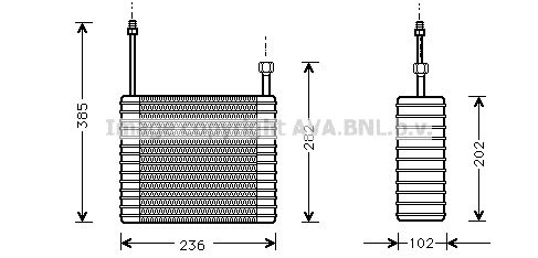 AVA QUALITY COOLING Höyrystin, ilmastointilaite FDV021